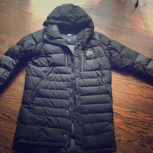 Nike black men’s down filled coat